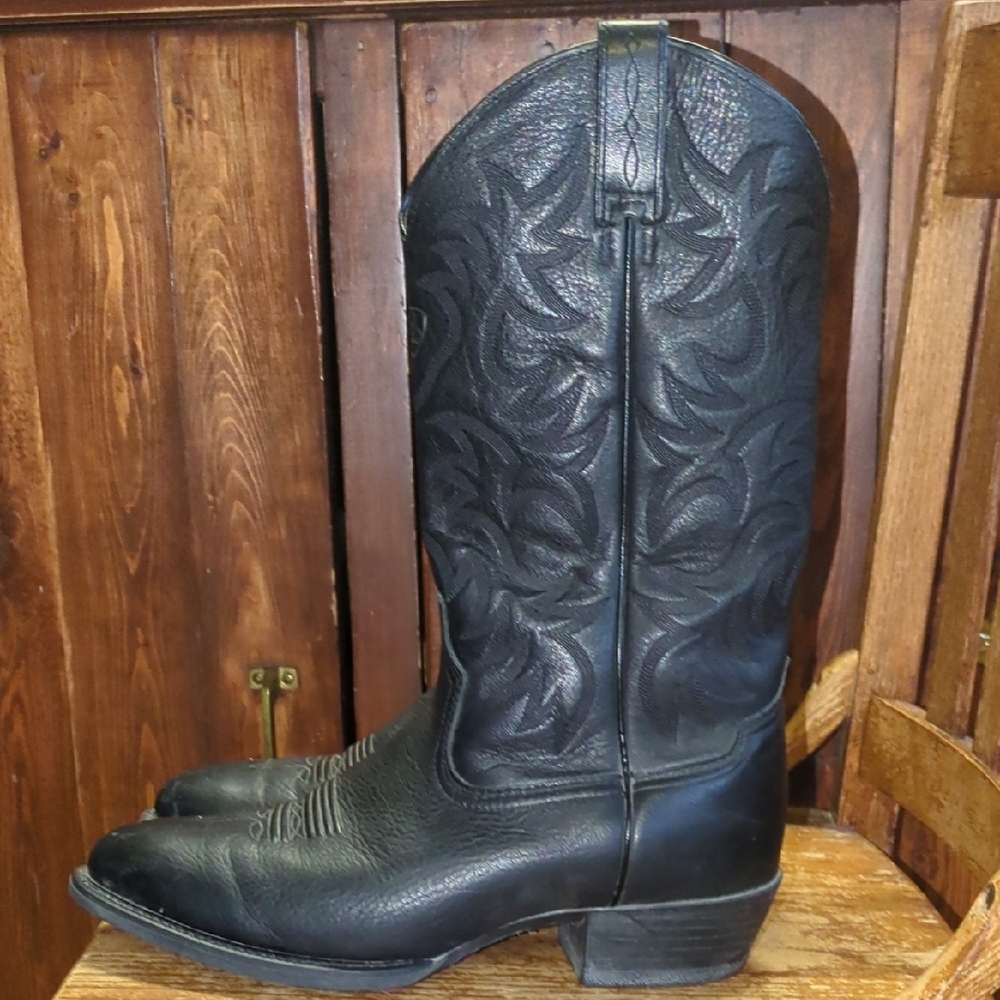 Ariat Men's Heritage Deertan Western Performance Boots - Round Toe 9.5 EE Cowboy - Picture 4 of 10